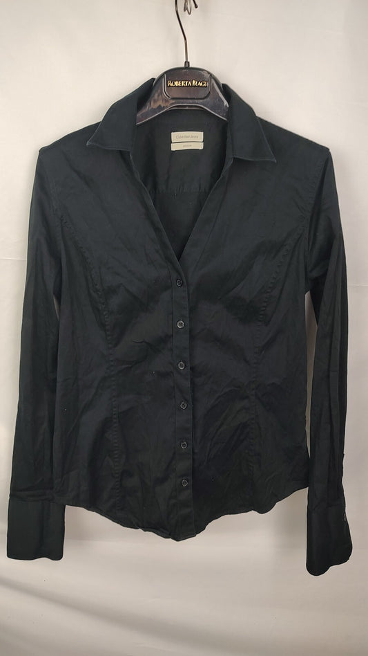 CALVIN KLEIN JEANS CAMICIA DONNA TG. M WOMAN SHIRT CASUAL VINTAGE