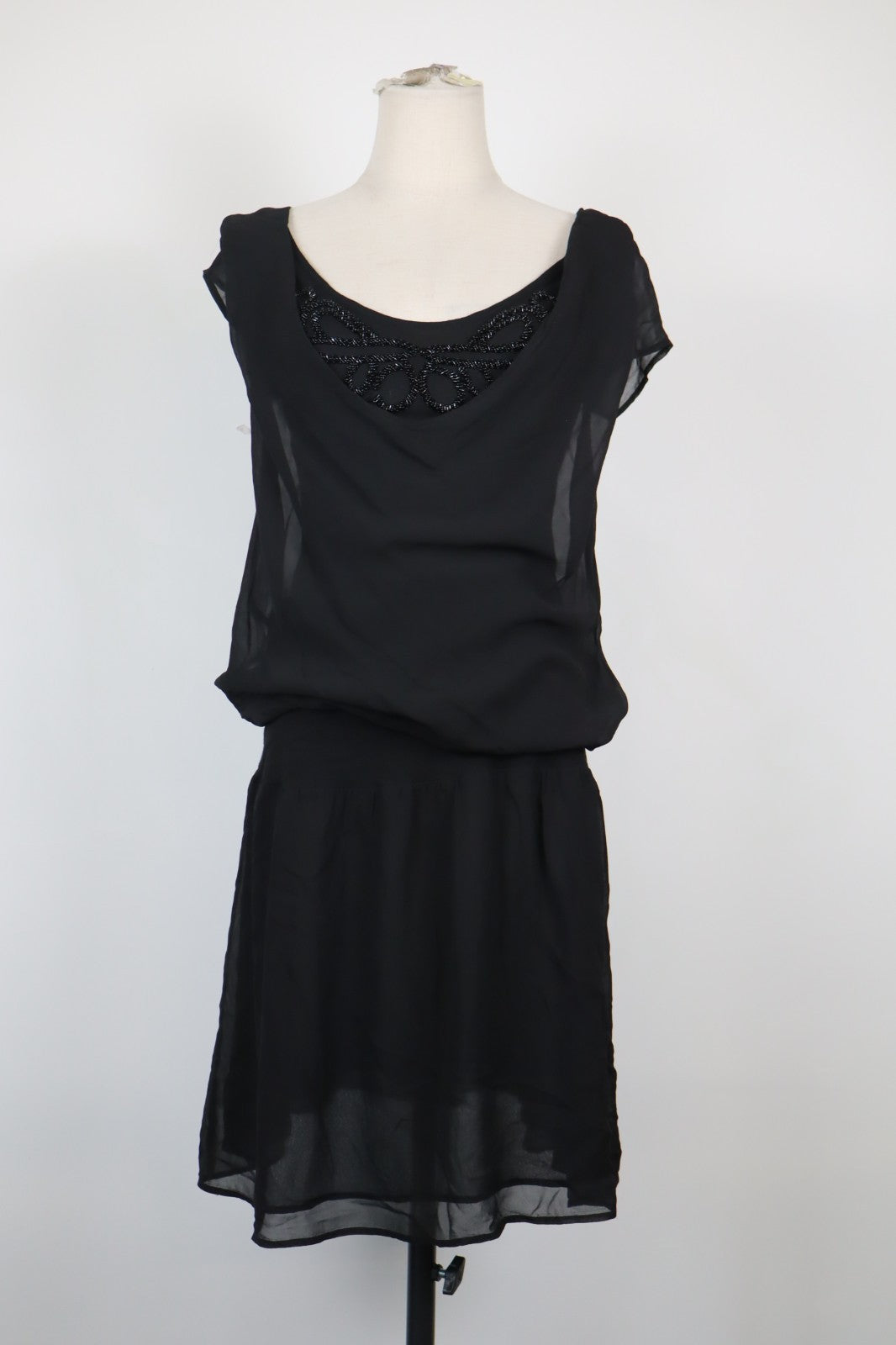 MAX&CO VESTITO DONNA TG 46 WOMAN CASUAL VINTAGE DRESS ABITO SETA