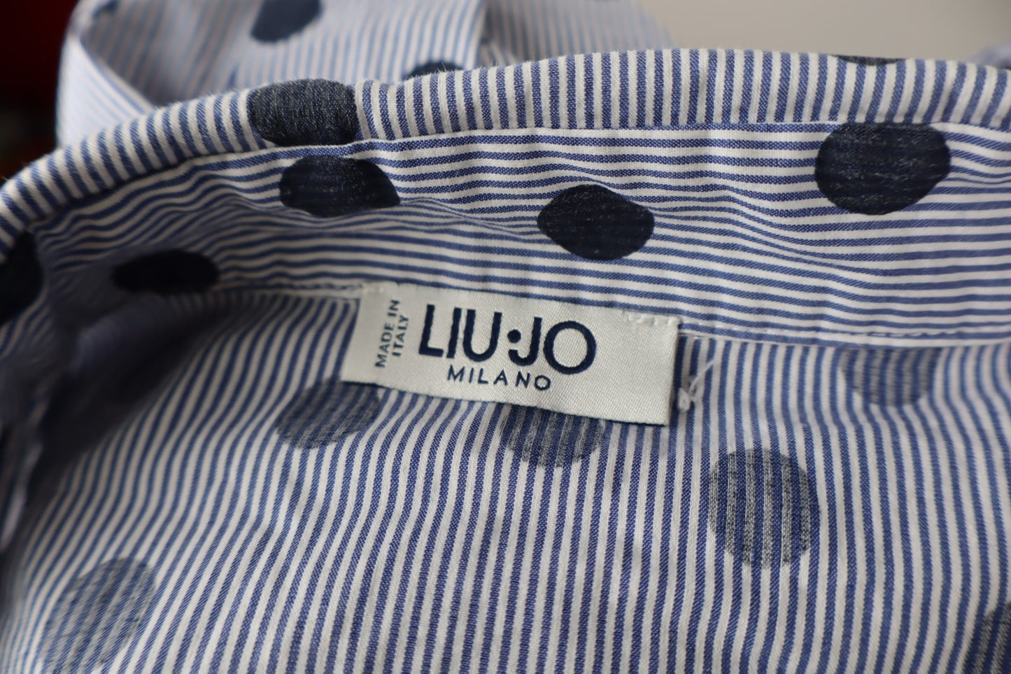 LIU JO CAMICIA MANICA LUNGA DONNA TG. 42 WOMAN SHIRT CASUAL VINTAGE COTONE POIS