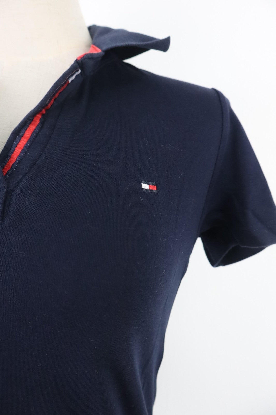 TOMMY HILFIGER SPORT POLO MAGLIA DONNA COTONE TG. M WOMAN SHIRT CASUAL VINTAGE