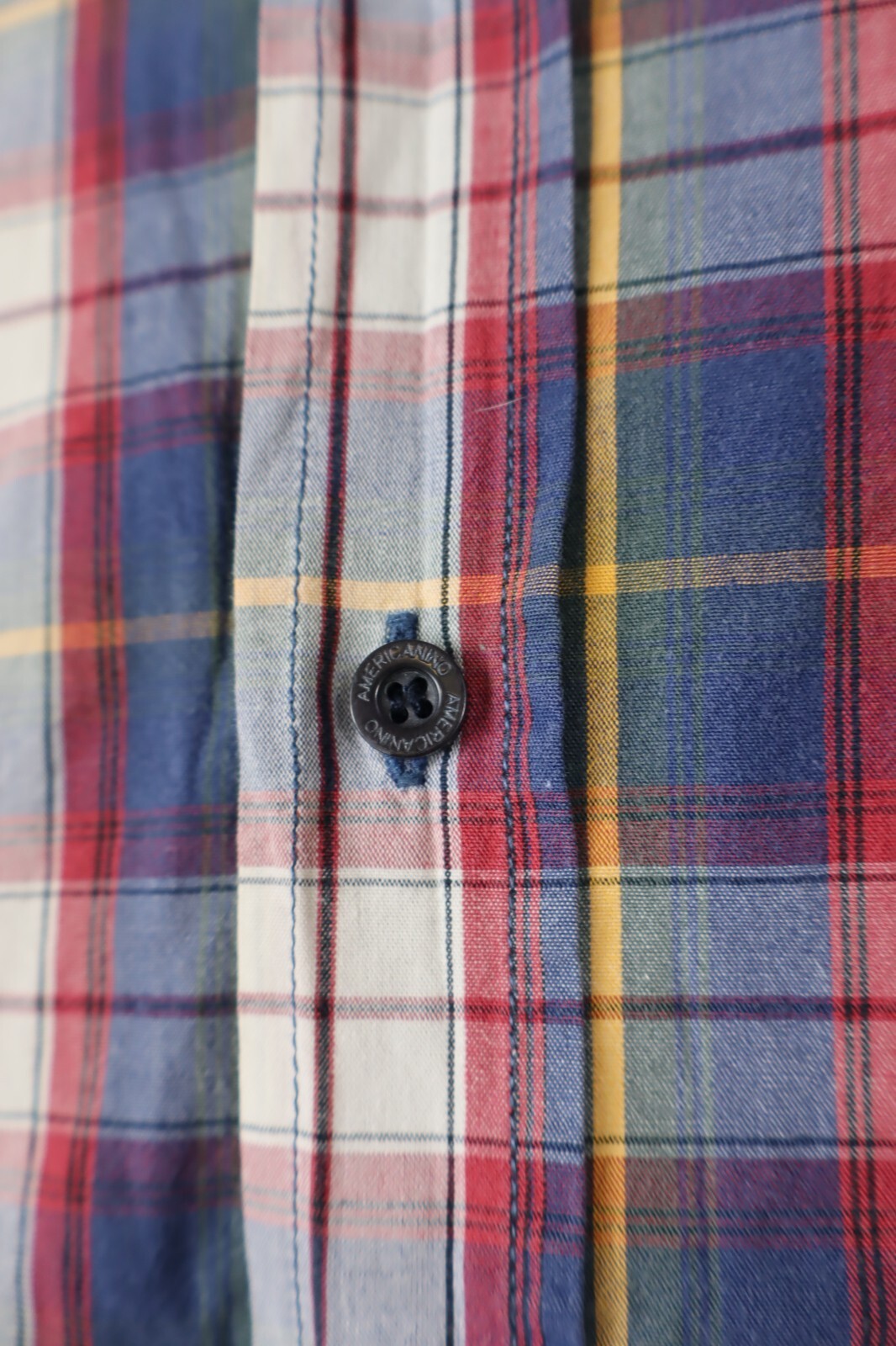 AMERICANINO CAMICIA UOMO COTONE TG. L MAN CASUAL VINTAGE SHIRT COTTON