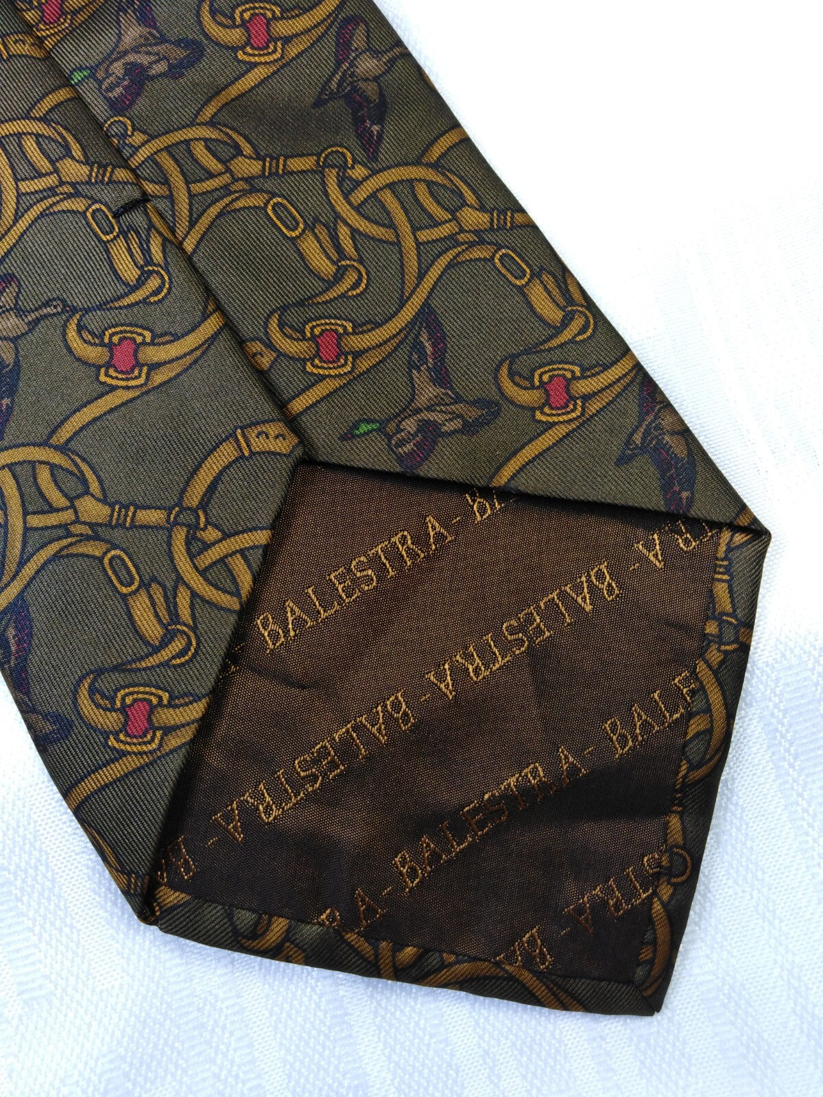 RENATO BALESTRA 100% SETA SILK TIE CRAVATTA NECKTIE ITALY VINTAGE