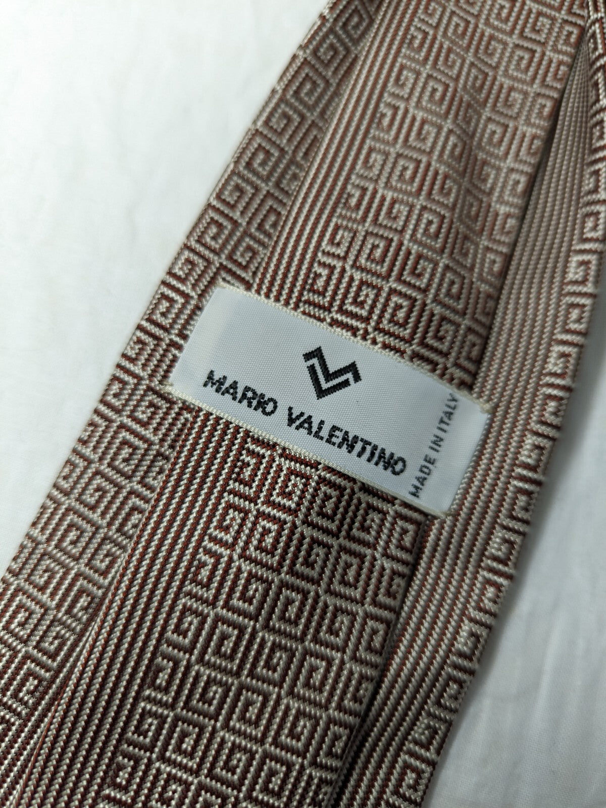MARIO VALENTINO NAPOLI 100% SILK TIE SETA CRAVATTA NECKTIE MADE IN ITALY