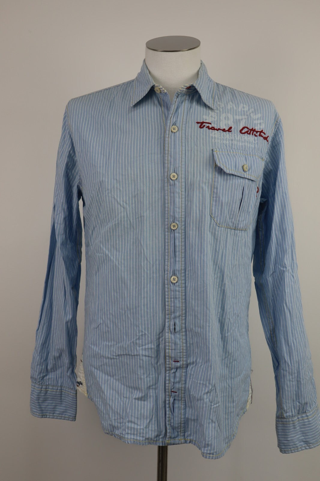 NAPAPIJRI CAMICIA SHIRT UOMO Tg L MAN VINTAGE CASUAL COTONE