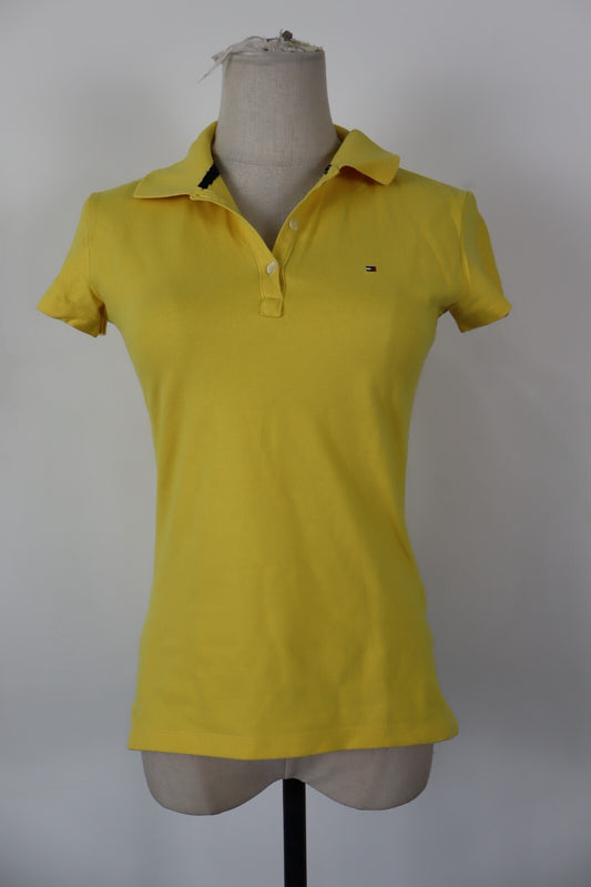 TOMMY HILFIGER MAGLIA POLO DONNA TG S SLIM FIT WOMAN CASUAL VINTAGE TOP T-SHIRT