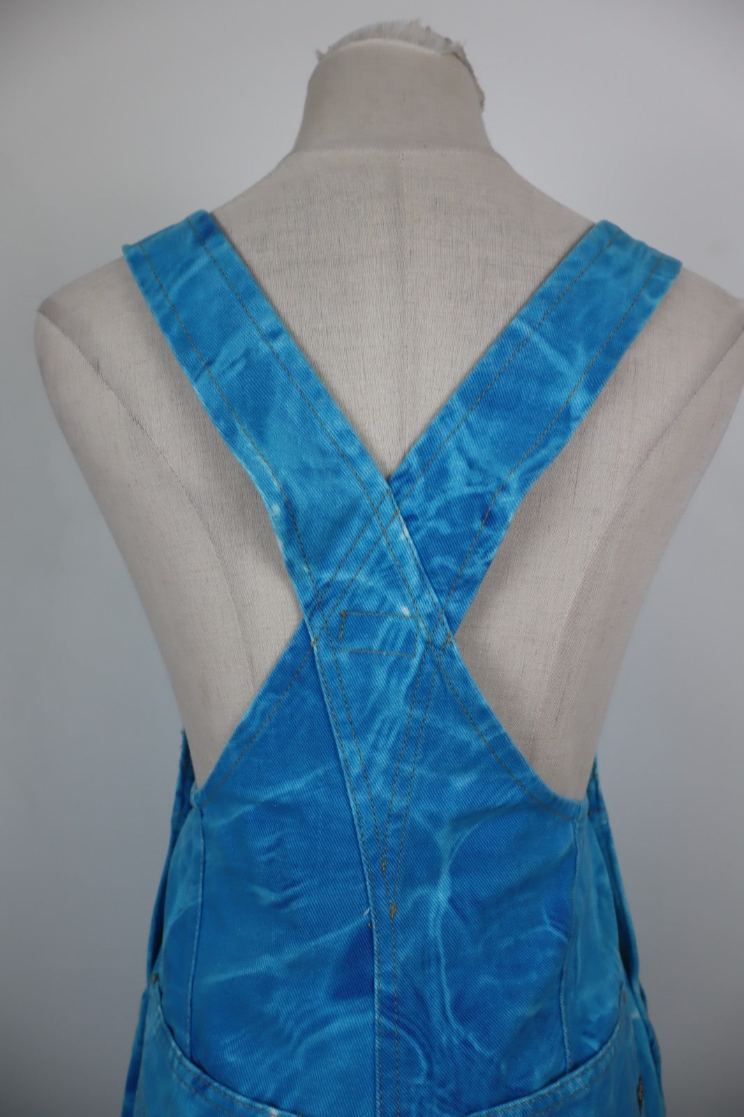 GAS VESTITO SALOPETTE JEANS DONNA TG. S WOMAN CASUAL VINTAGE DRESS ABITO