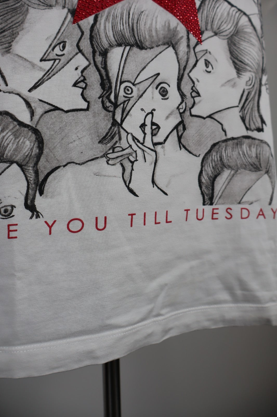 JOHN RICHMOND DAVID BOWIE MAGLIA UOMO TG L MAN T-SHIRT CASUAL VINTAGE COTONE
