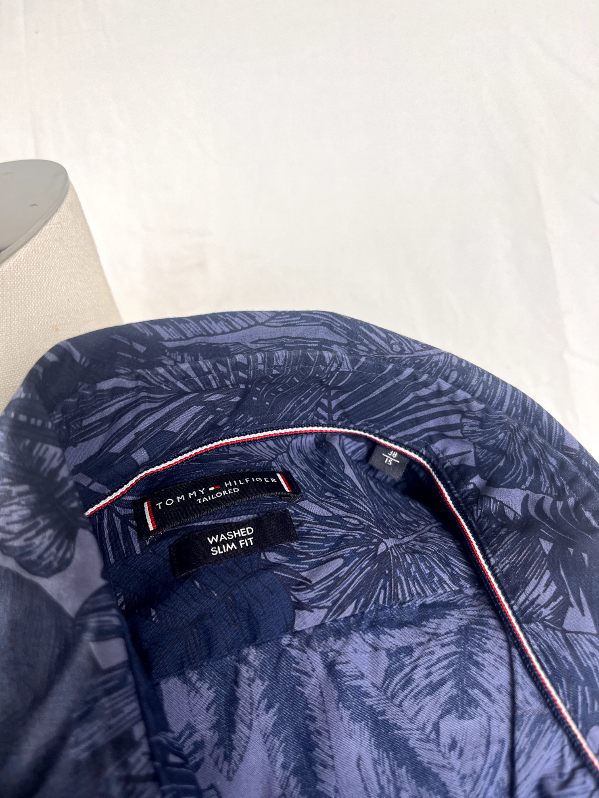 TOMMY HILFIGER CAMICIA COTONE SHIRT UOMO Tg. 38 / 15 MAN VINTAGE CASUAL COTTON