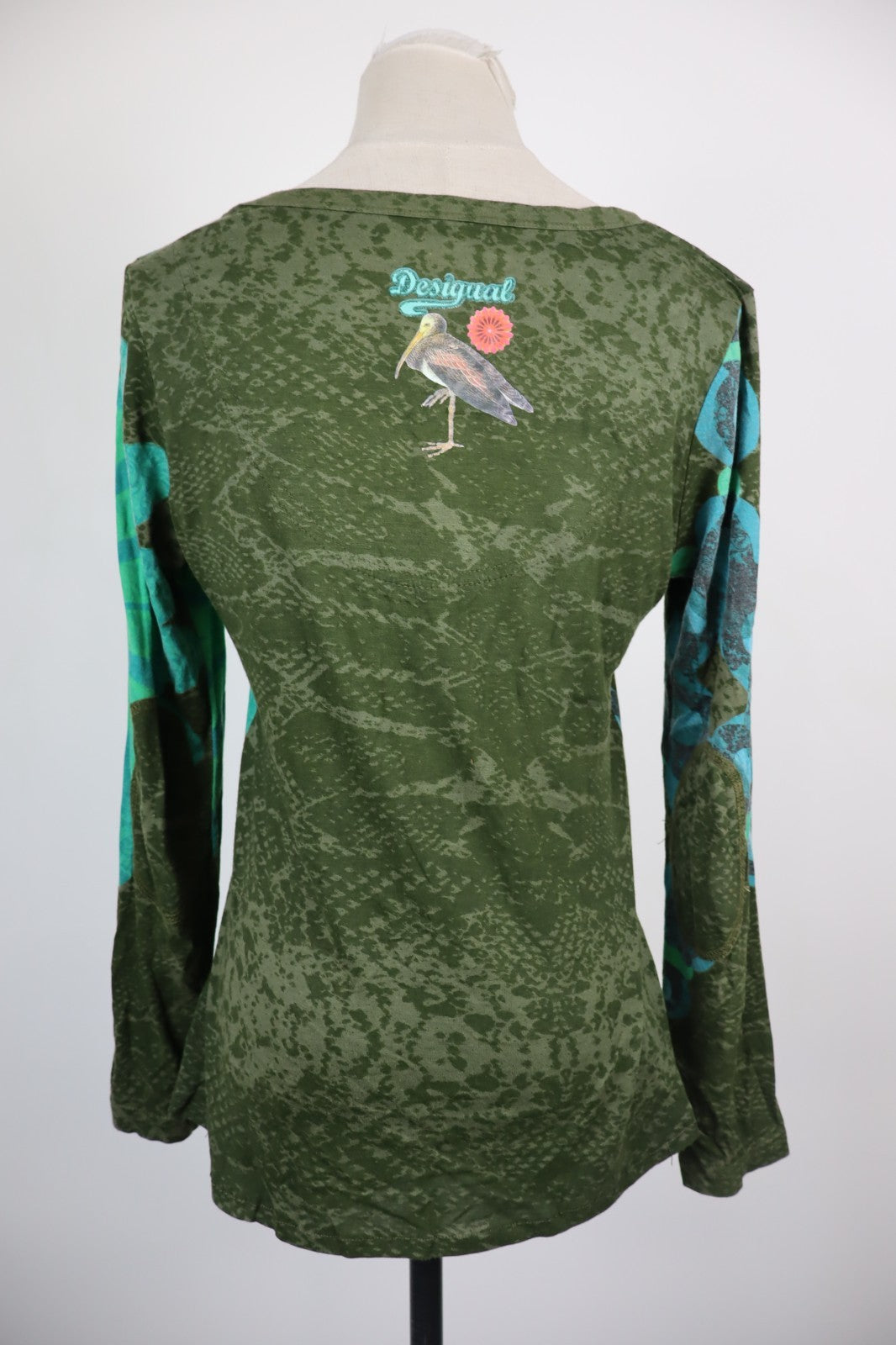 DESIGUAL MAGLIA DONNA TG. L WOMAN CASUAL VINTAGE T-SHIRT VISCOSA