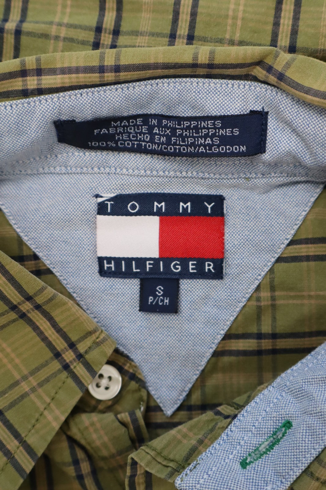 TOMMY HILFIGER CAMICIA UOMO TG. S  MAN CASUAL SHIRT VINTAGE SHIRT COTONE