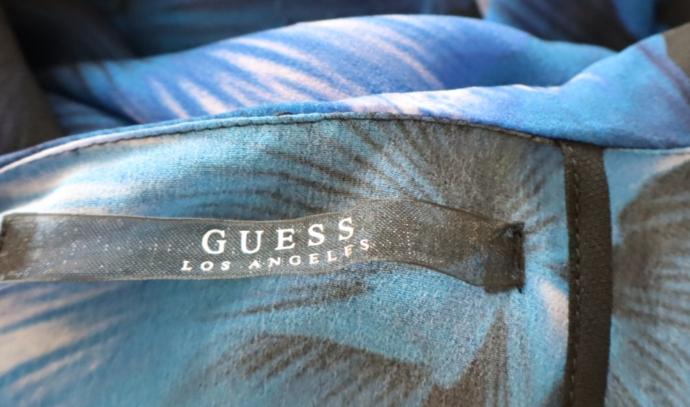 GUESS LOS ANGELES VESTITO ABITO DONNA TG. S WOMAN CASUAL VINTAGE DRESS FLOREALE