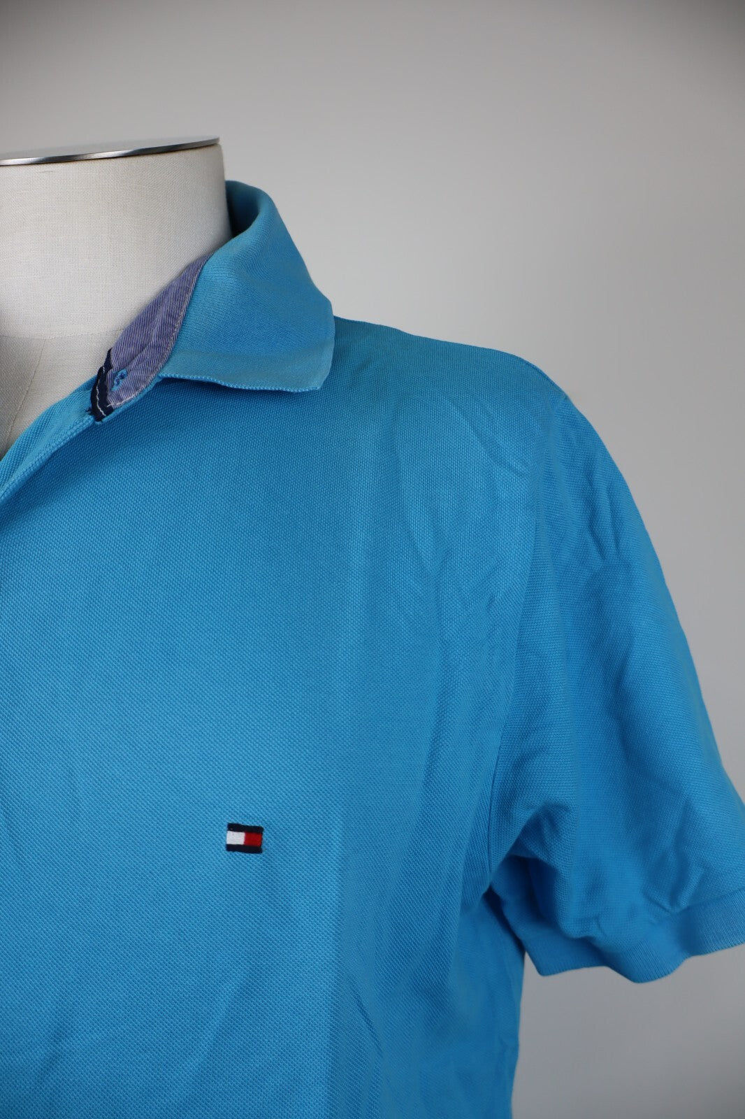 TOMMY HILFIGER POLO MAGLIA UOMO TG XL SLIM FIT MAN T-SHIRT CASUAL VINTAGE COTONE