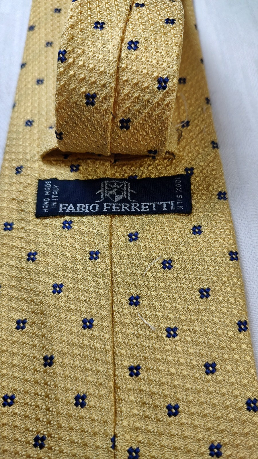 FABIO FERRETTI 100%  SILK TIE SETA CRAVATTA NECKTIE MADE IN ITALY