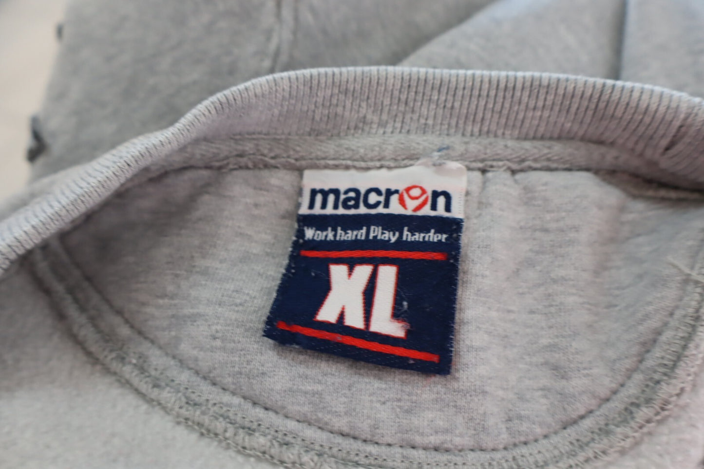 MACRON SCANDONE FELPA MAGLIA BASKET UOMO XL MAN SPORT  SWEATSHIRT COTONE