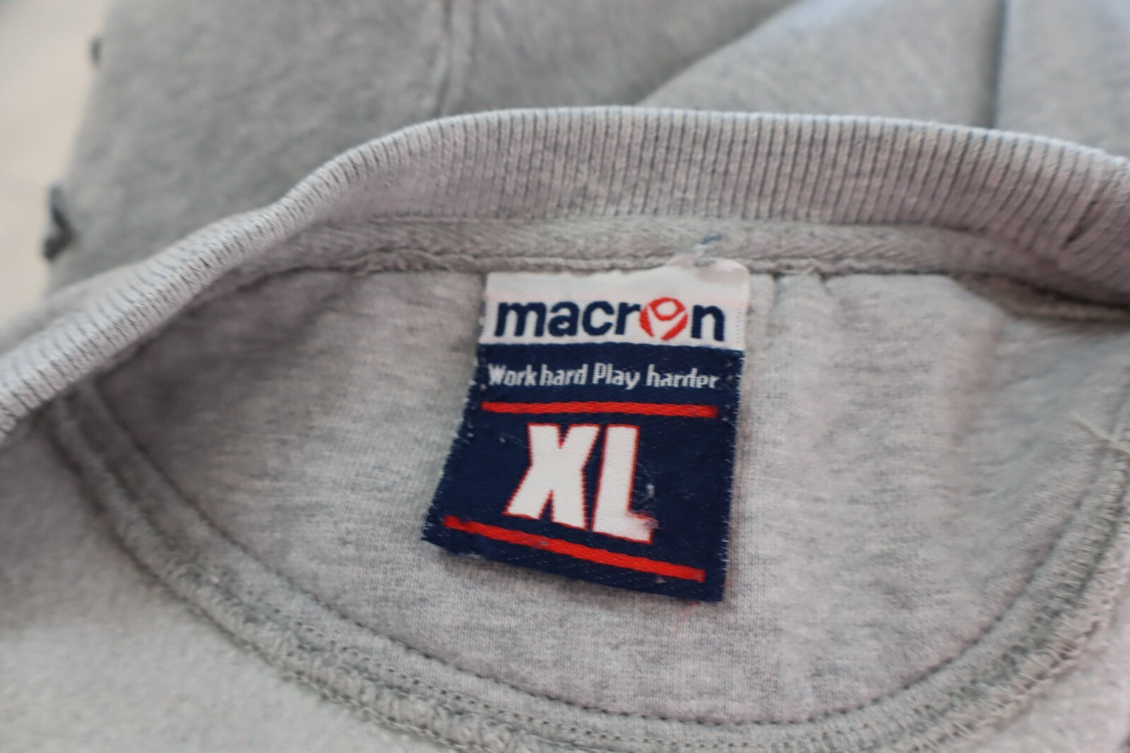 MACRON SCANDONE FELPA MAGLIA BASKET UOMO XL MAN SPORT  SWEATSHIRT COTONE