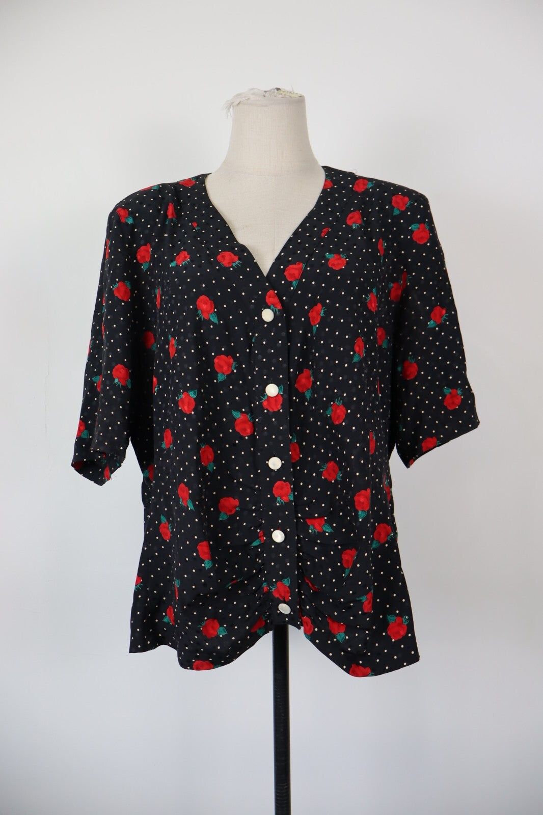 MARINA RINALDI CAMICIA DONNA TG. 27 WOMAN SHIRT CASUAL VINTAGE SETA