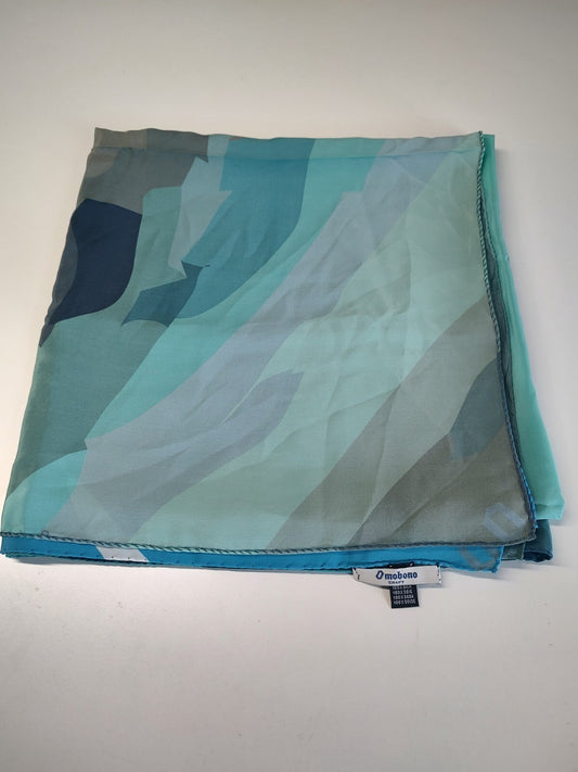 OMOBONO FOULARD 100% SILK SETA SCARVES SCARF SQUARE MADE ITALY