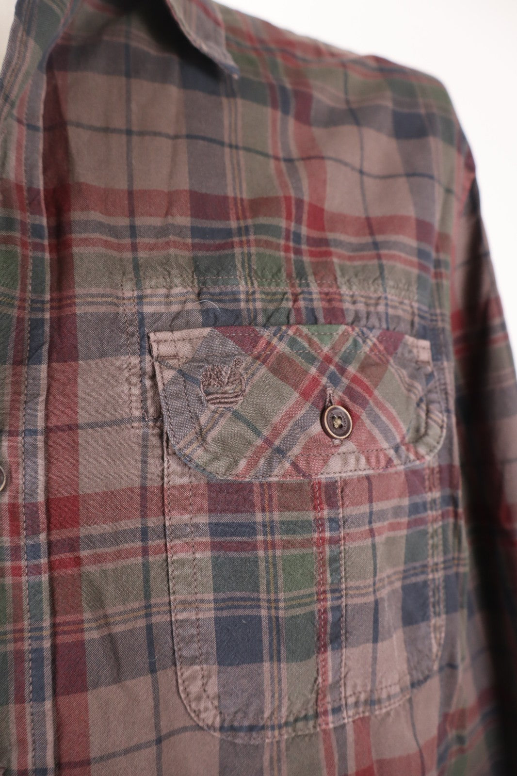 TIMBERLAND CAMICIA UOMO TG. M SLIM FIT MAN CASUAL VINTAGE SHIRT COTONE COTTON