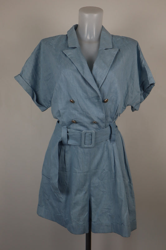 LIU JO COMPLETO DONNA PANTALONE Tg. 46 SALOPETTE ONE PIECE VINTAGE CINTURA