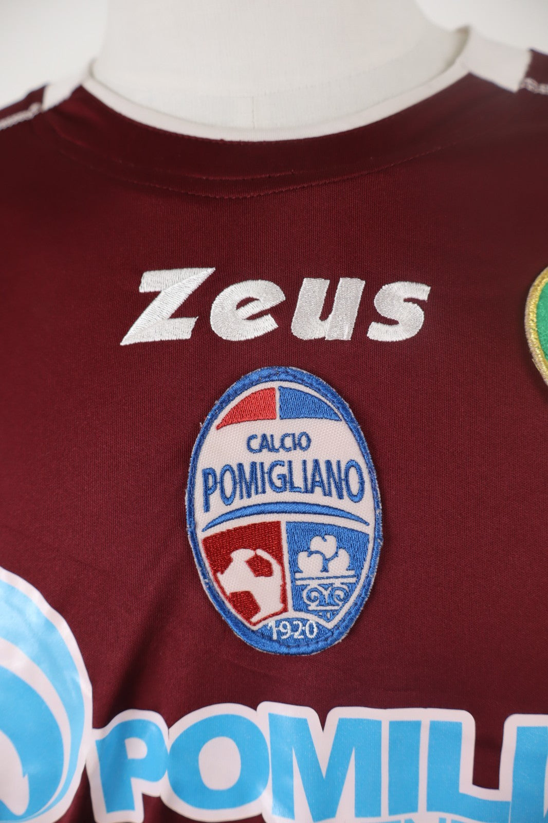 ZEUS POMIGLIANO N 18 SERIE D MAGLIA CALCIO UOMO L JERSEY TRIKOT SPORT INDOSSATA