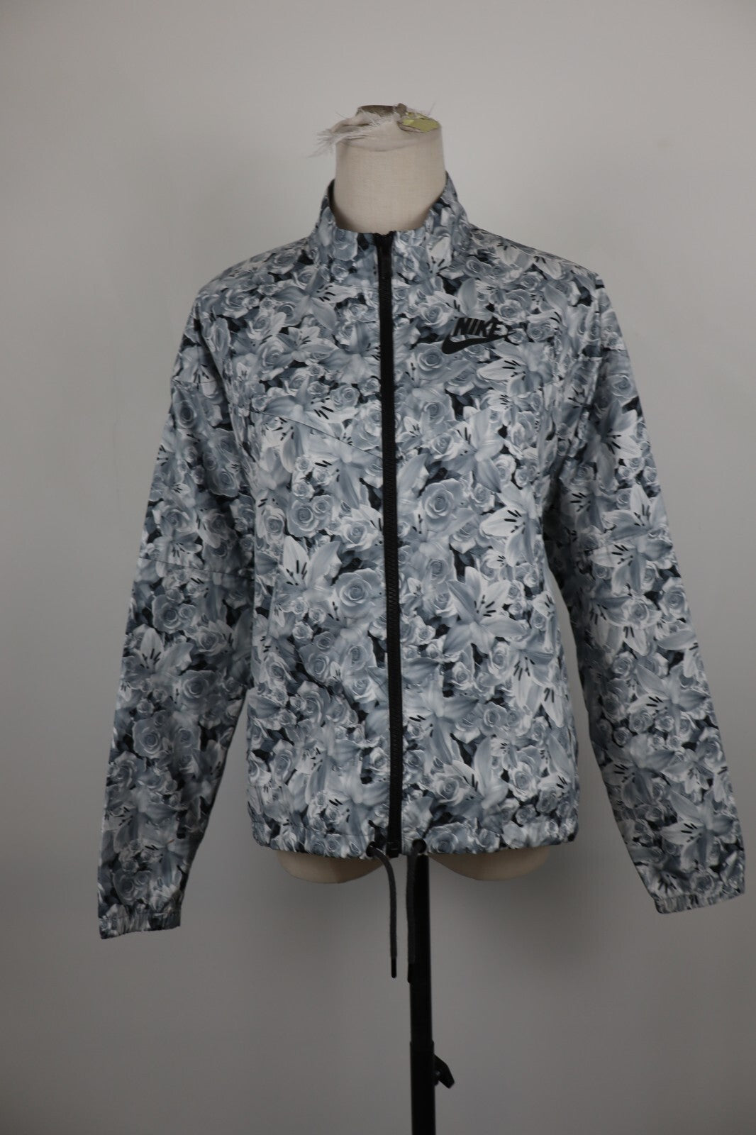 NIKE JACKET GIACCA FELPA CON ZIP CERNIERA DONNA Tg M WOMAN CASUAL VINTAGE SPORT