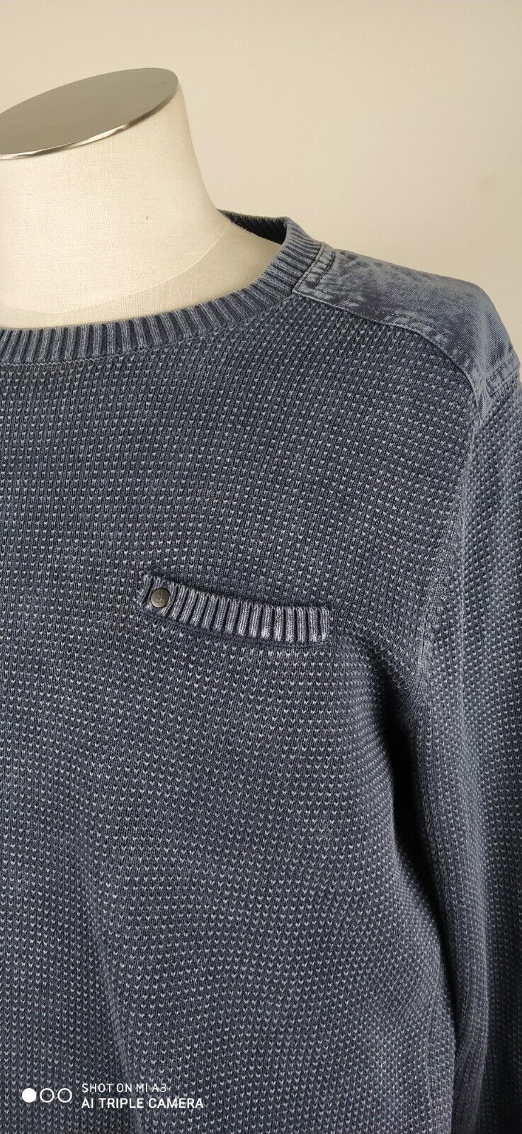 CALVIN KLEIN JEANS MAGLIONE COTONE COTTON VINTAGE UOMO Tg. L MAN SWEATER CASUAL