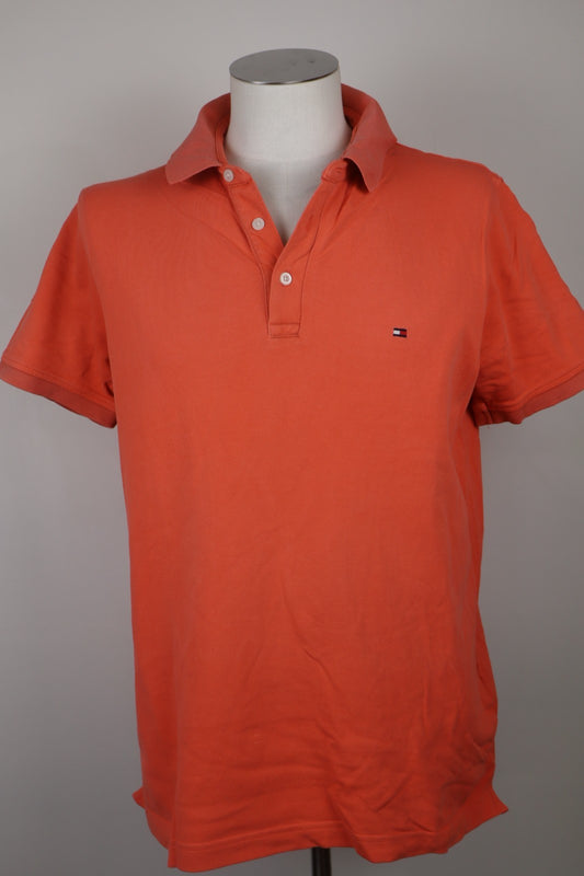 TOMMY HILFIGER MAGLIA POLO UOMO XL MAN T-SHIRT CASUAL VINTAGE COTONE COTTON LOGO