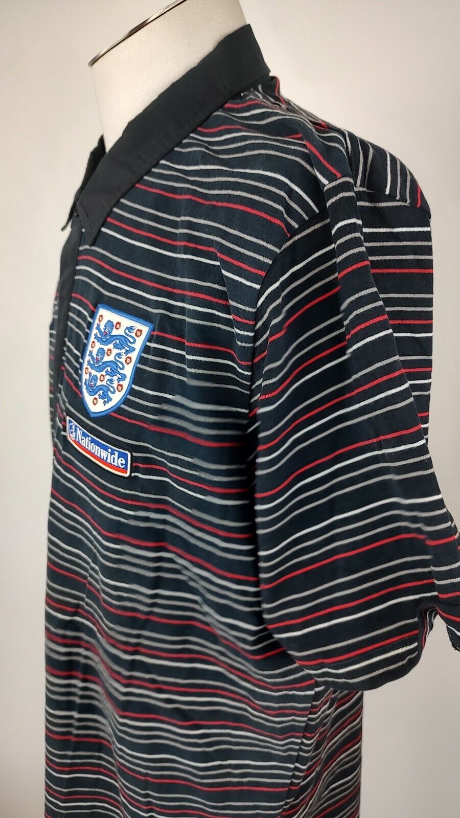 UMBRO INGHILTERRA MAGLIA POLO CALCIO UOMO Tg 2XL SOCCER VINTAGE MAN JERSEY