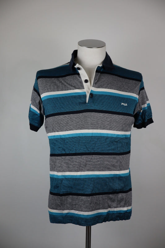 FILA POLO MAGLIA UOMO TG 48 MAN T-SHIRT CASUAL VINTAGE COTONE COTTON