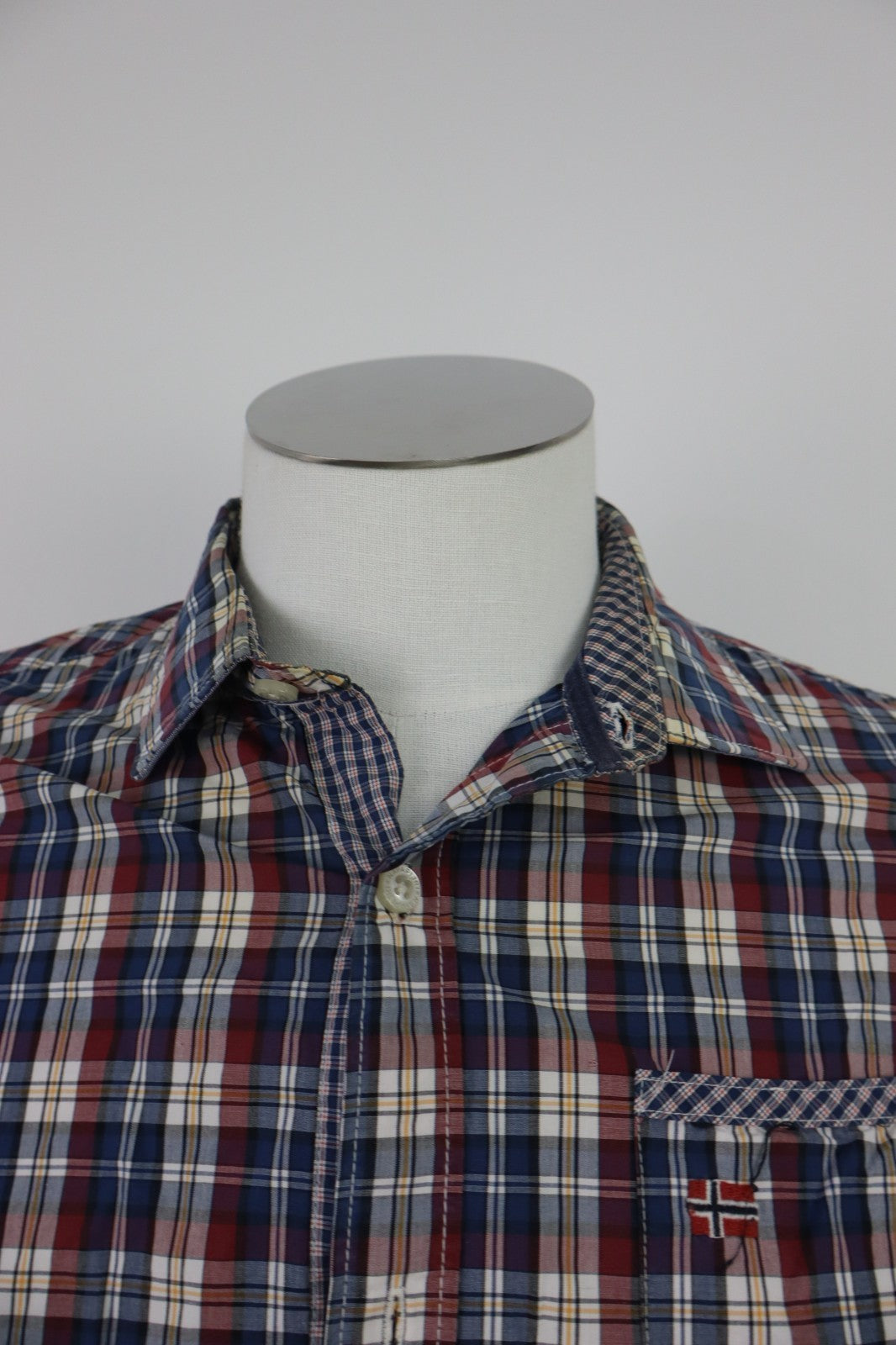 NAPAPIJRI CAMICIA SHIRT UOMO Tg M MAN VINTAGE CASUAL COTONE COTTON