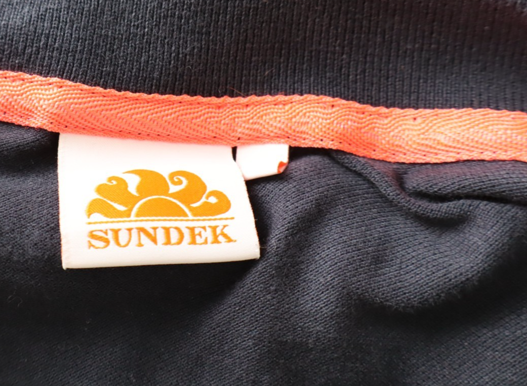 SUNDEK MAGLIA POLO UOMO COTONE TG. S MAN COTTON SHIRT CASUAL VINTAGE BLU