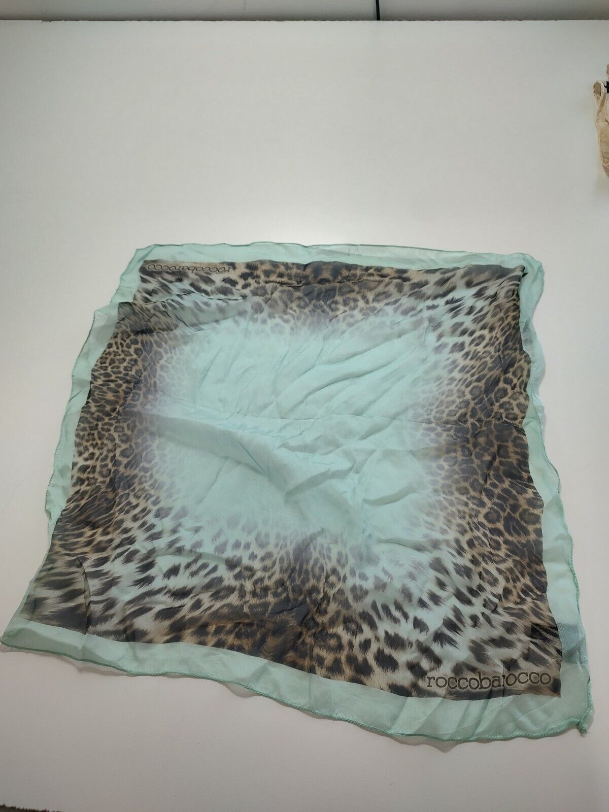 ROCCOBAROCCO FOULARD 100% SILK SETA SCARVES SCARF SQUARE MADE IN ITALY