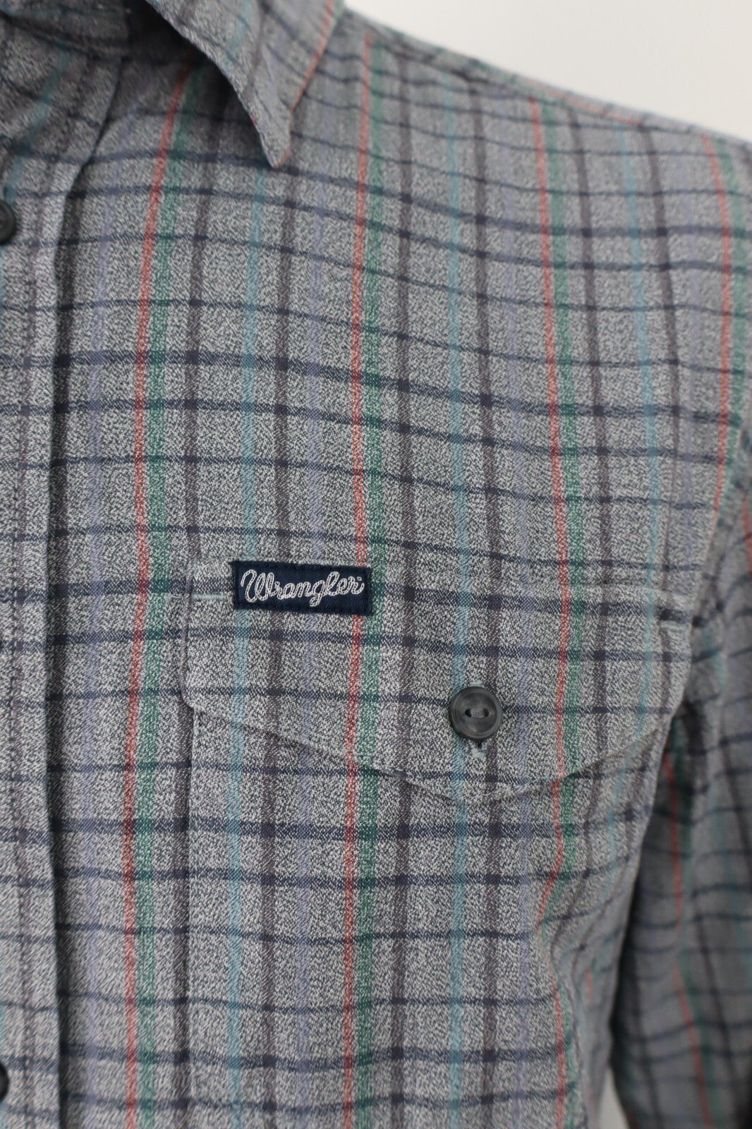 WRANGLER CAMICIA UOMO TG. M REGULAR  MAN CASUAL VINTAGE SHIRT COTONE