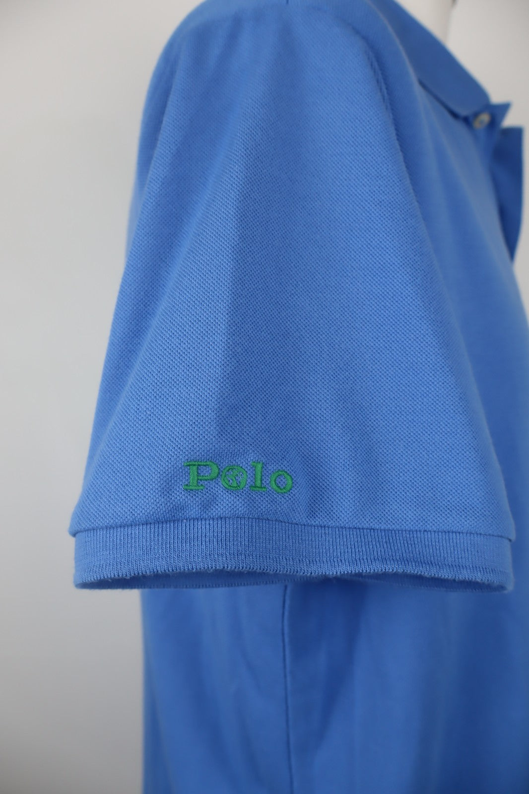 RALPH LAUREN MAGLIA POLO UOMO COTONE TG. XL MAN COTTON SHIRT BLU CASUAL LOGO
