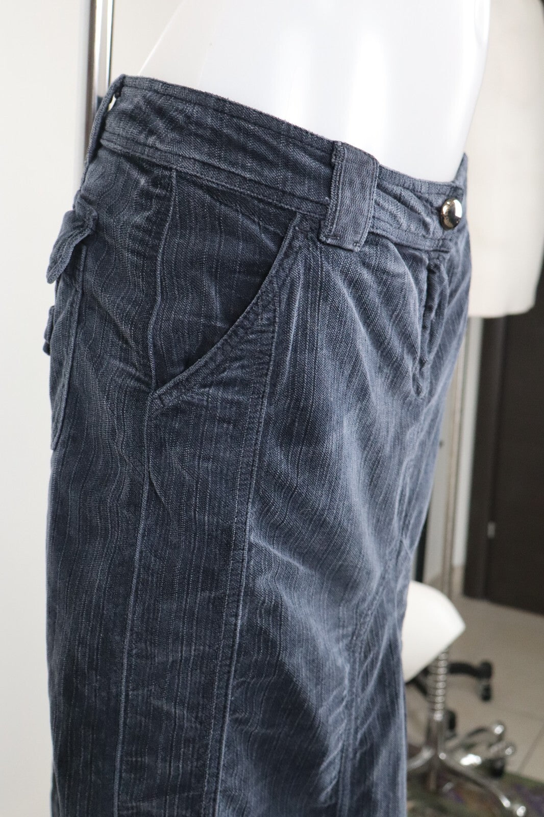 TRUSSARDI JEANS GONNA DONNA WOMAN SKIRT Tg. 46 CASUAL VINTAGE COTONE