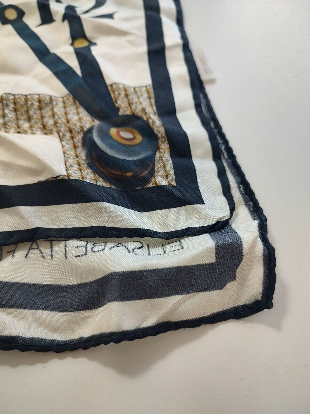 ELISABETTA FRANCHI FOULARD 100% SILK SETA SCARVES SCARF SQUARE MADE IN ITALY