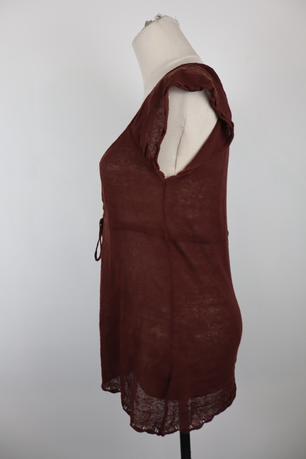 LIU JO MAGLIA SMANICATA DONNA TG. M WOMAN CASUAL VINTAGE T-SHIRT TOP COTONE LINO