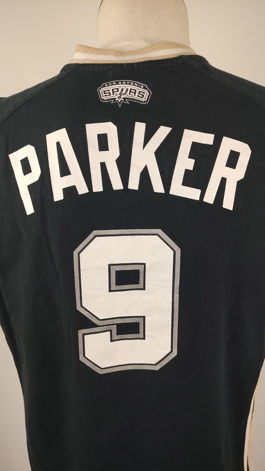 CHAMPION SAN ANTONIO SPURS MAGLIA RAGAZZO 13/14 ANNI T-SHIRT BASKET NBA PARKER 9
