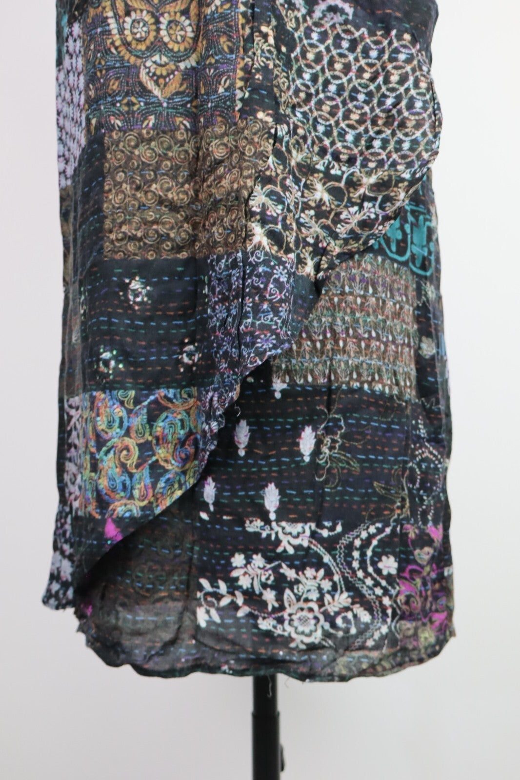 DESIGUAL VESTITO DONNA TG. 36 WOMAN CASUAL VINTAGE DRESS ABITO COTONE