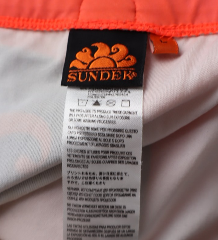 SUNDEK COSTUME MUTANDINA PANTALONCINO MARE UOMO TG L MEN SWIMSUIT VINTAGE CASUAL