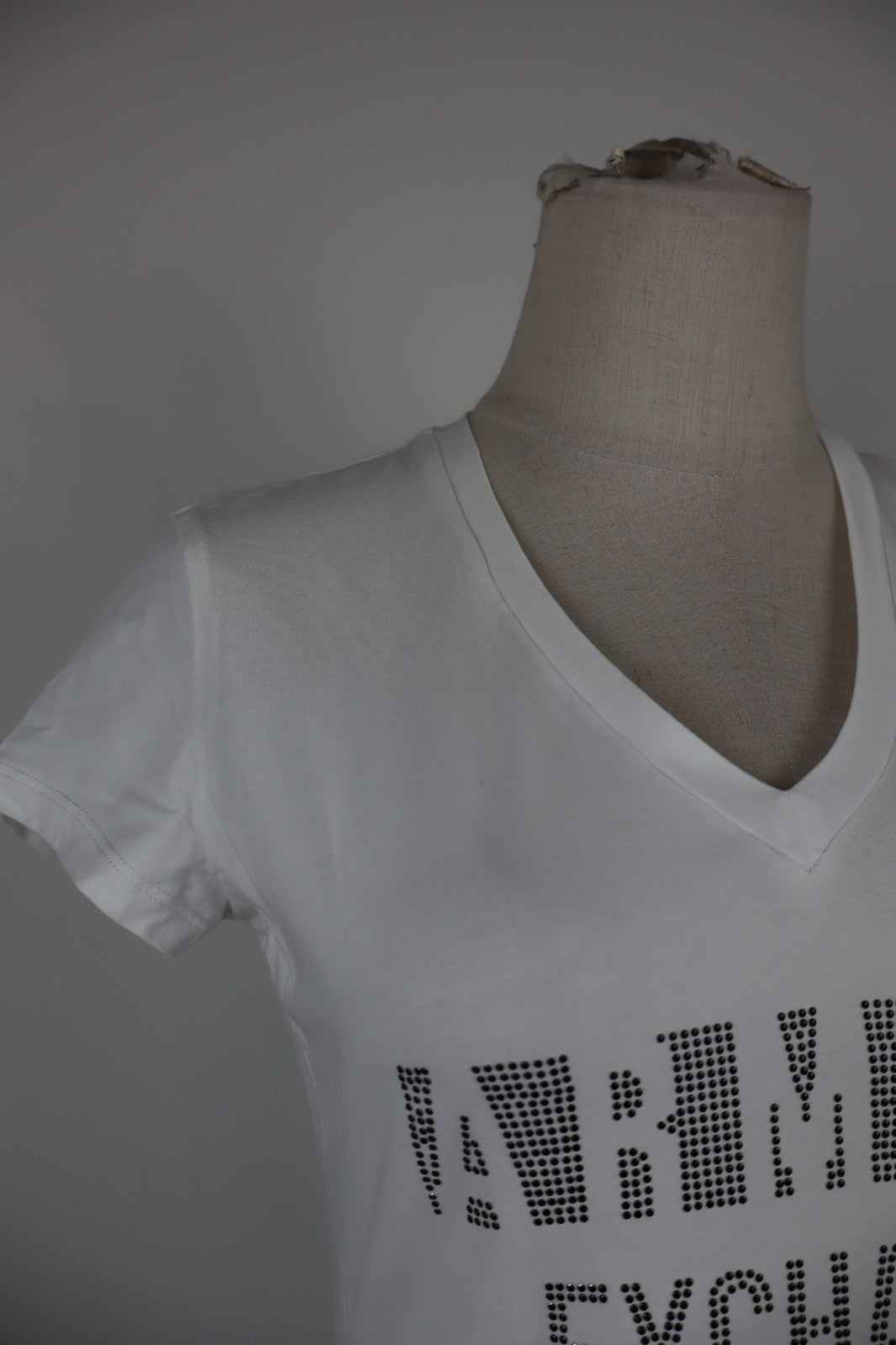 ARMANI EXCHANGE MAGLIA DONNA TG S WOMAN CASUAL VINTAGE TOP T-SHIRT COTONE COTTON