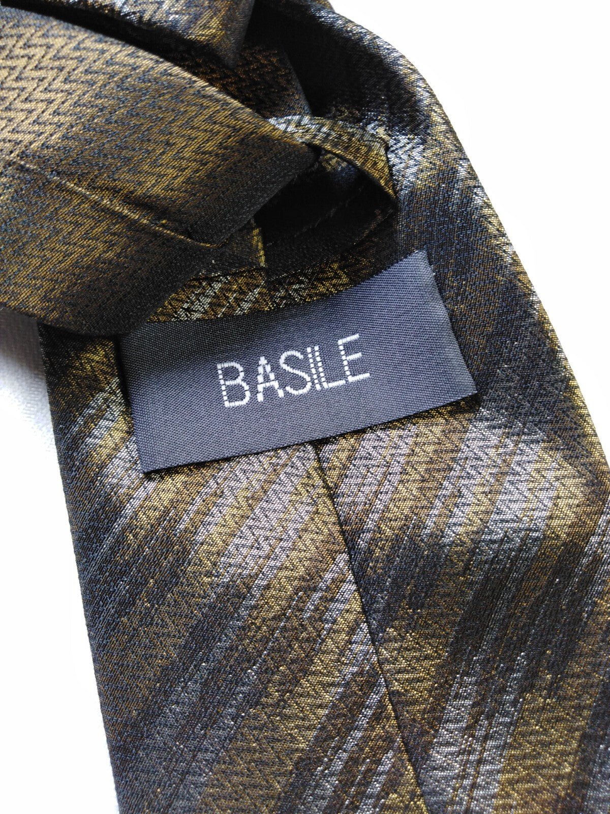 BASILE 100% SILK TIE SETA CRAVATTA NECKTIE MADE IN ITALY CLASSIC
