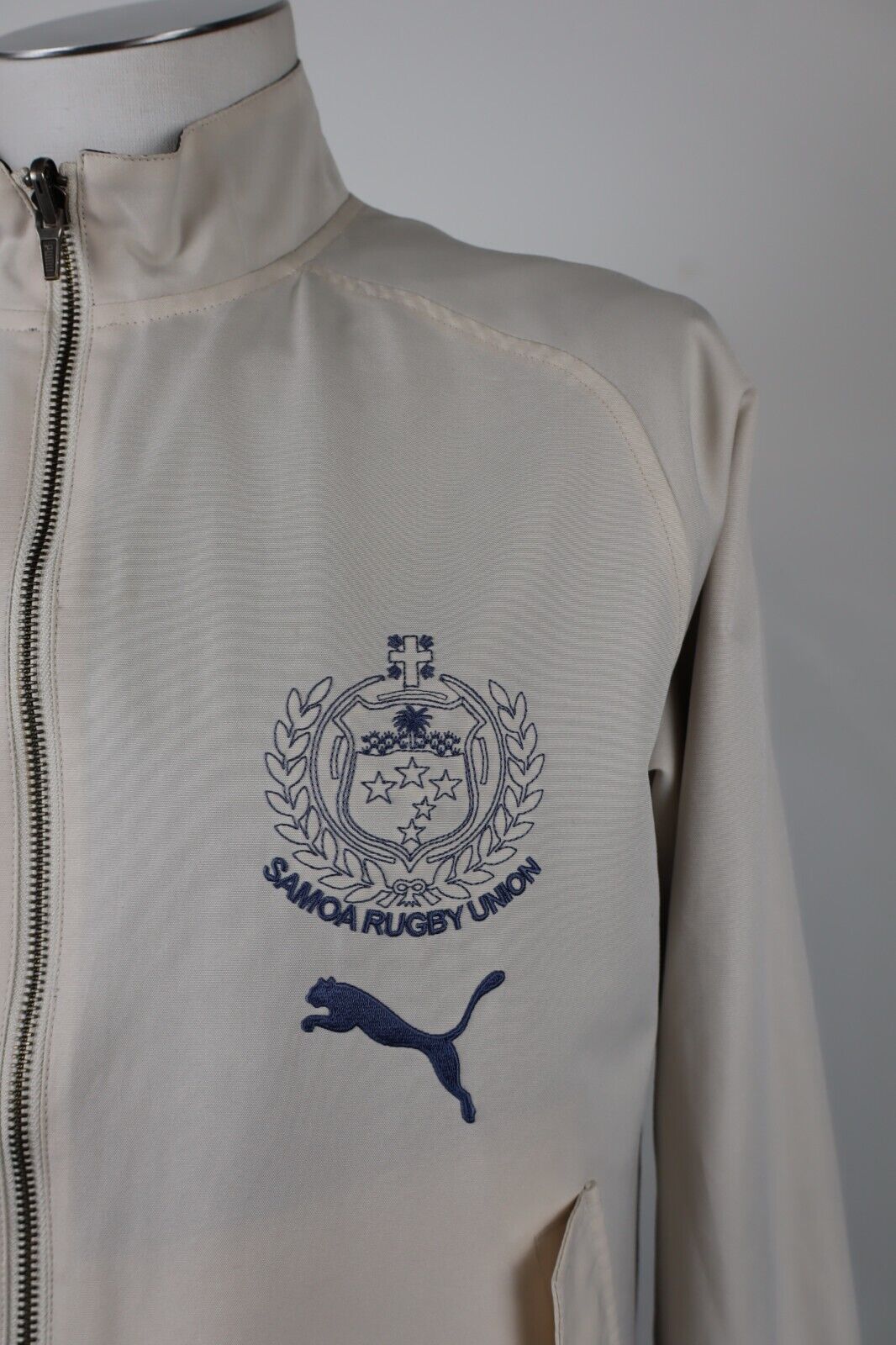 PUMA RUGBY SAMOA FELPA GIACCA UOMO Tg 44 46 MAN VINTAGE SPORT JACKET DOUBLE FACE
