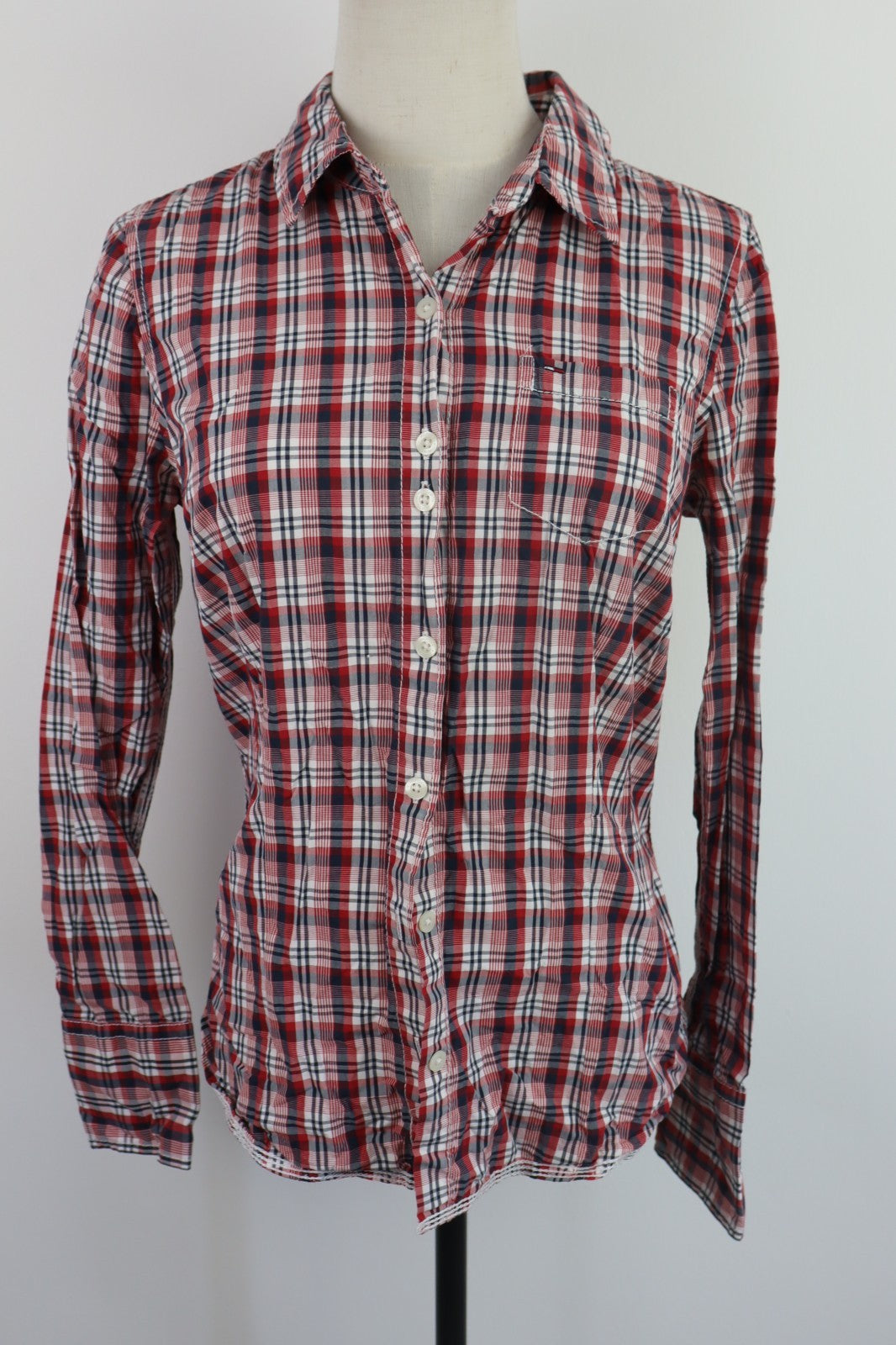 TOMMY HILFIGER DENIM CAMICIA DONNA TG M WOMAN SHIRT CASUAL VINTAGE COTONE