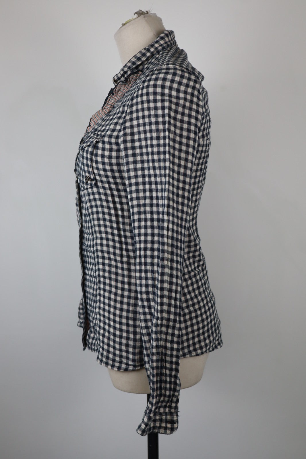 GAS CAMICIA DONNA TG. S WOMAN SHIRT CASUAL VINTAGE COTONE COTTON