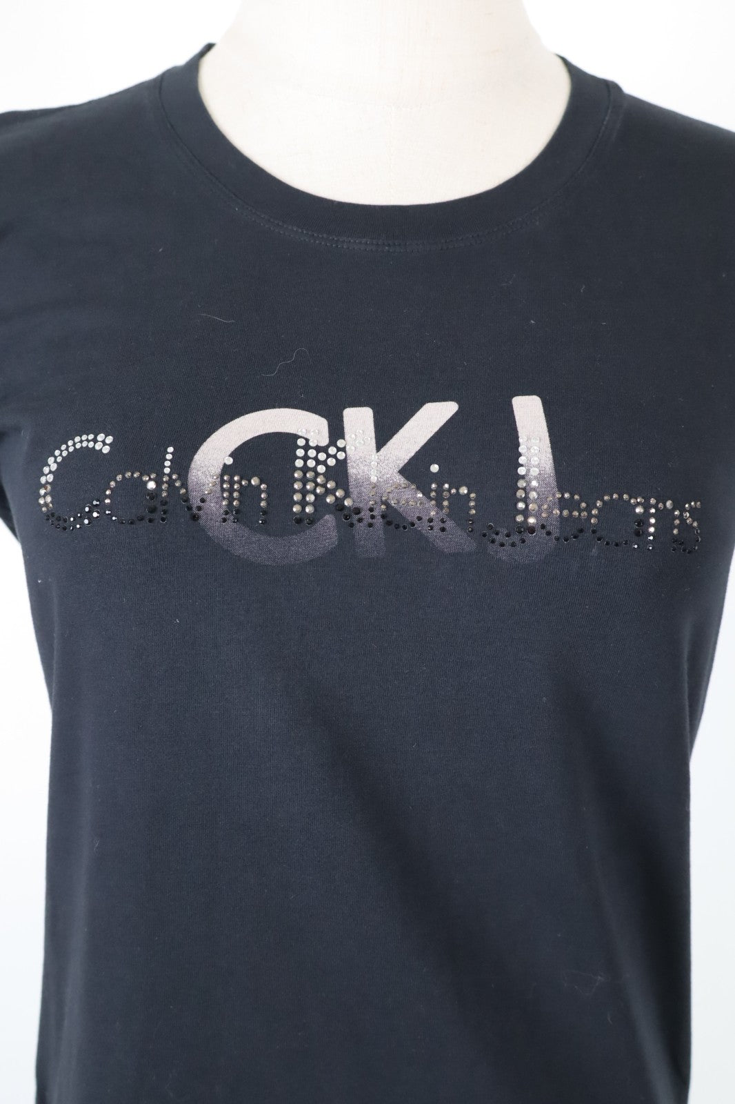 CALVIN KLEIN CK MAGLIA DONNA TG. 2XL WOMAN CASUAL VINTAGE T-SHIRT TOP COTONE