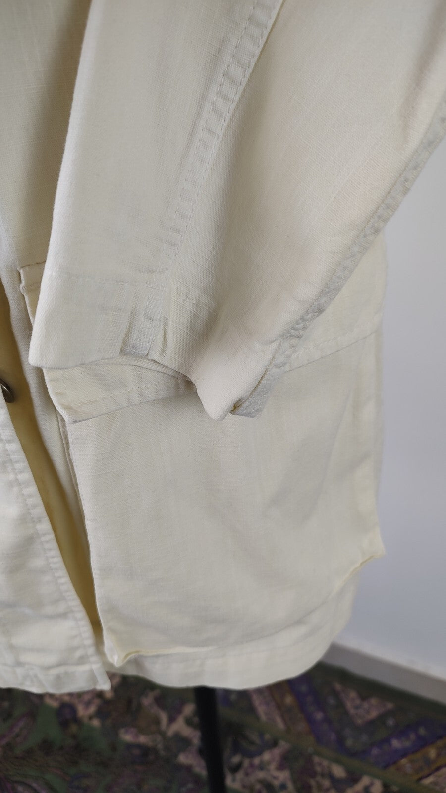 CASUCCI GIACCA DONNA Tg M WOMAN CASUAL VINTAGE JACKET COTONE LINO