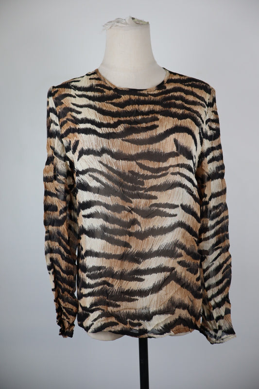 BLUMARINE MAGLIA DONNA TG. 42  WOMAN CASUAL VINTAGE T-SHIRT ITALY RAYON