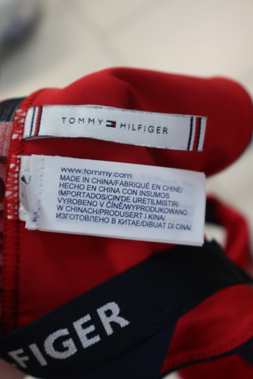 COSTUME TOMMY HILFIGER SLIP DONNA TG S WOMAN SWIMSUIT CASUAL VINTAGE