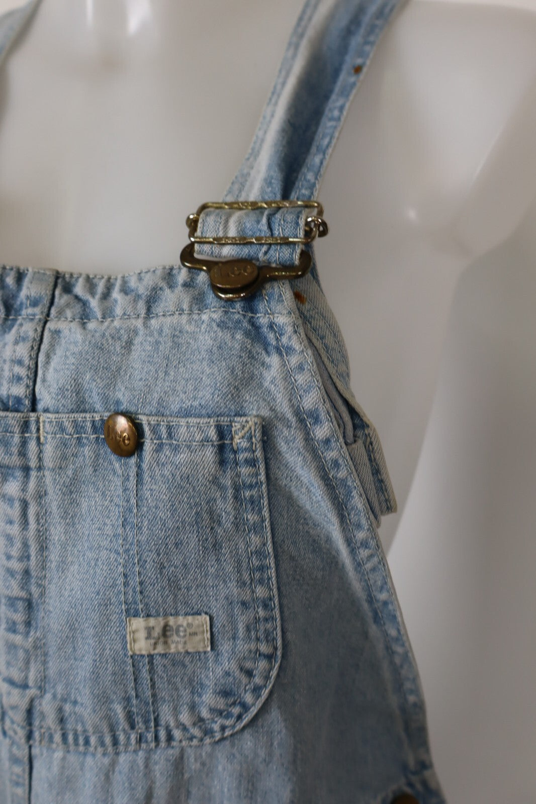 LEE COMPLETO DONNA PANTALONE Tg. S SALOPETTE ONE PIECE VINTAGE CASUAL DENIM